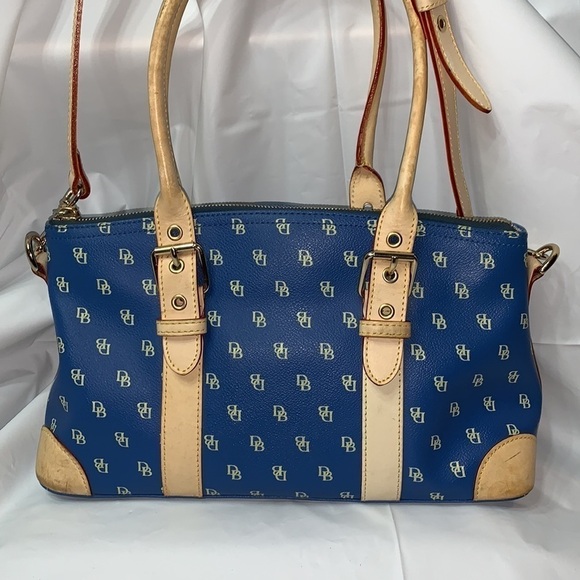 DOONEY and Bourke Signature Blue Satchel - Picture 1 of 16